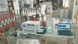 国电西高为宁波电器公司调试无局放试验装置