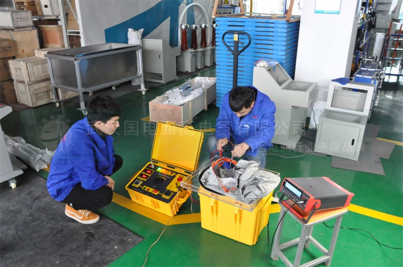 屏蔽服屏蔽效率试验成套装置现场试验二