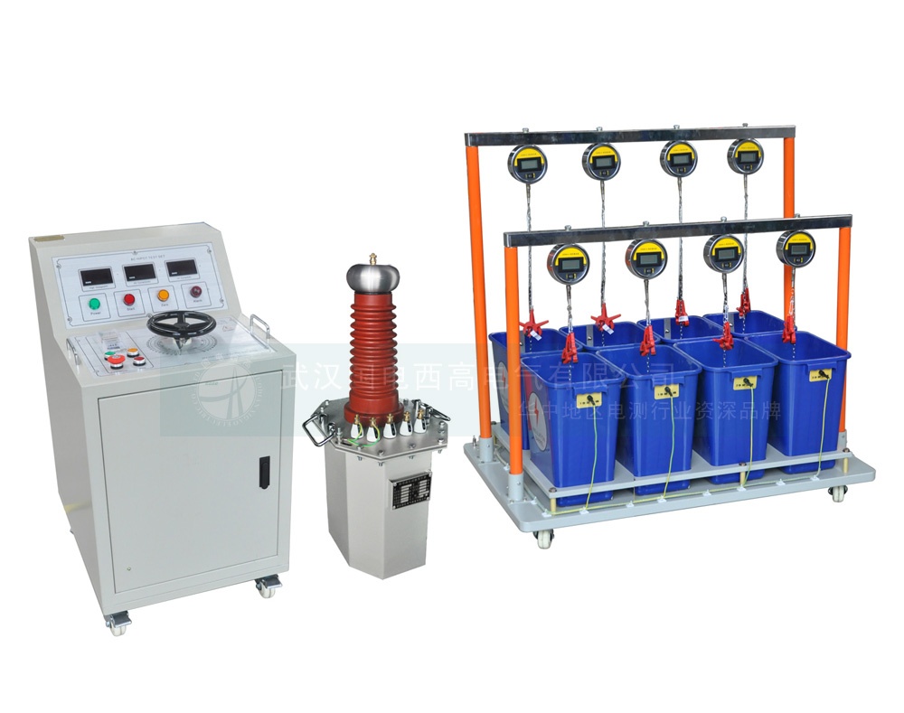 绝缘手套（靴）耐压试验装置数显台油变水桶式（8桶位）