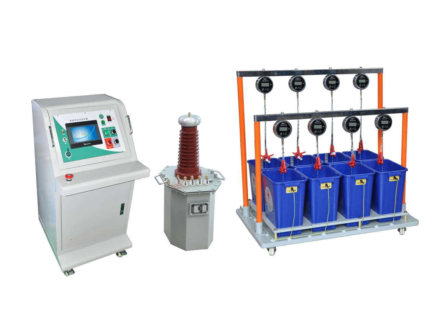 智能绝缘手套（靴）耐压试验装置智能台干变水桶式（8桶位）