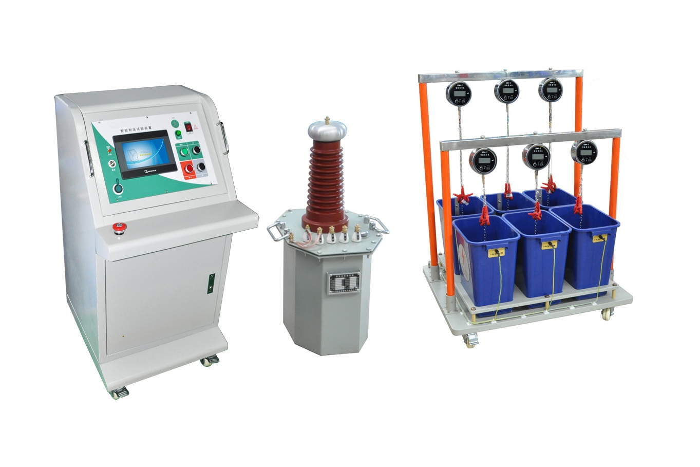 智能绝缘手套（靴）耐压试验装置智能台油变水桶式（6桶位）