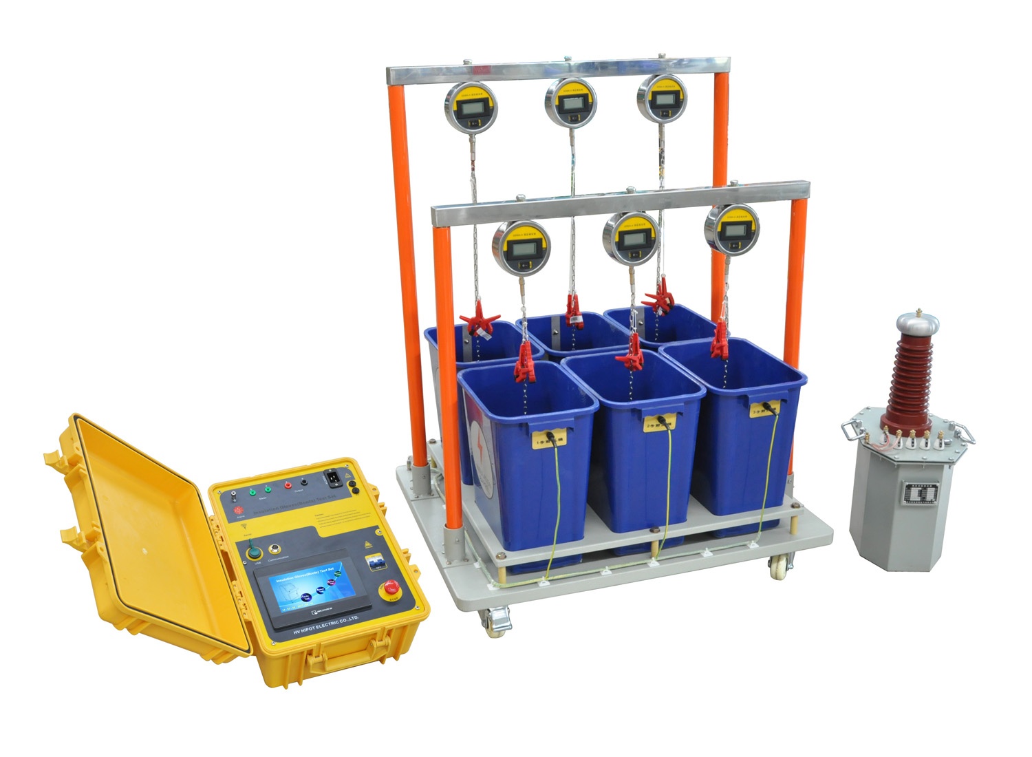 智能绝缘手套（靴）耐压试验装置智能箱油变水桶式（6桶位）