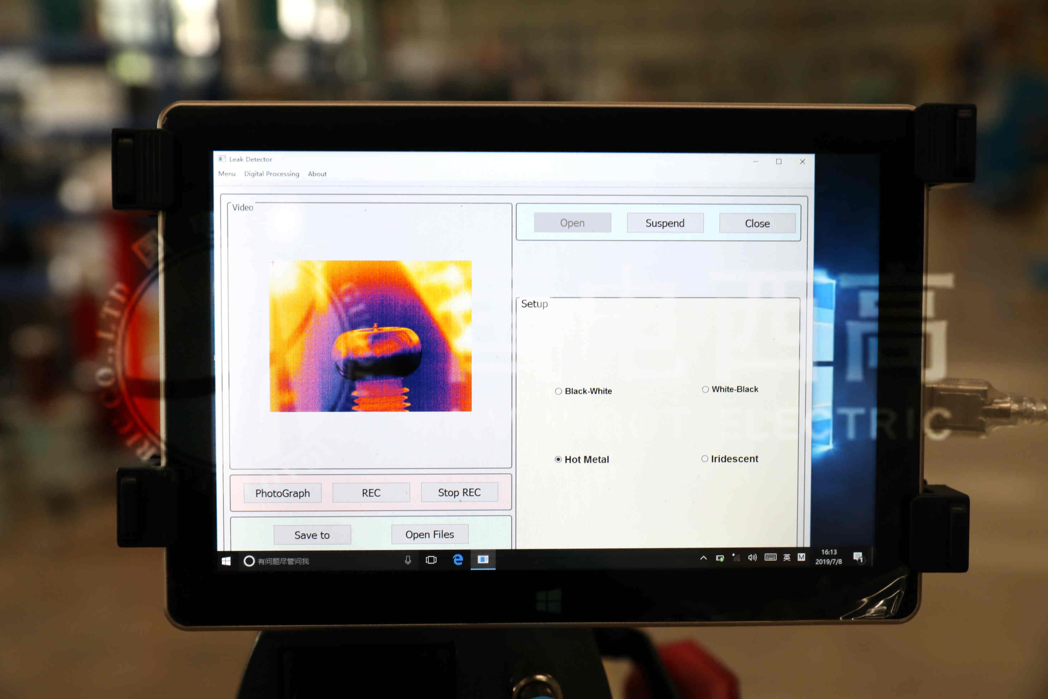SF6气体红外成像检漏仪铁红显示模式