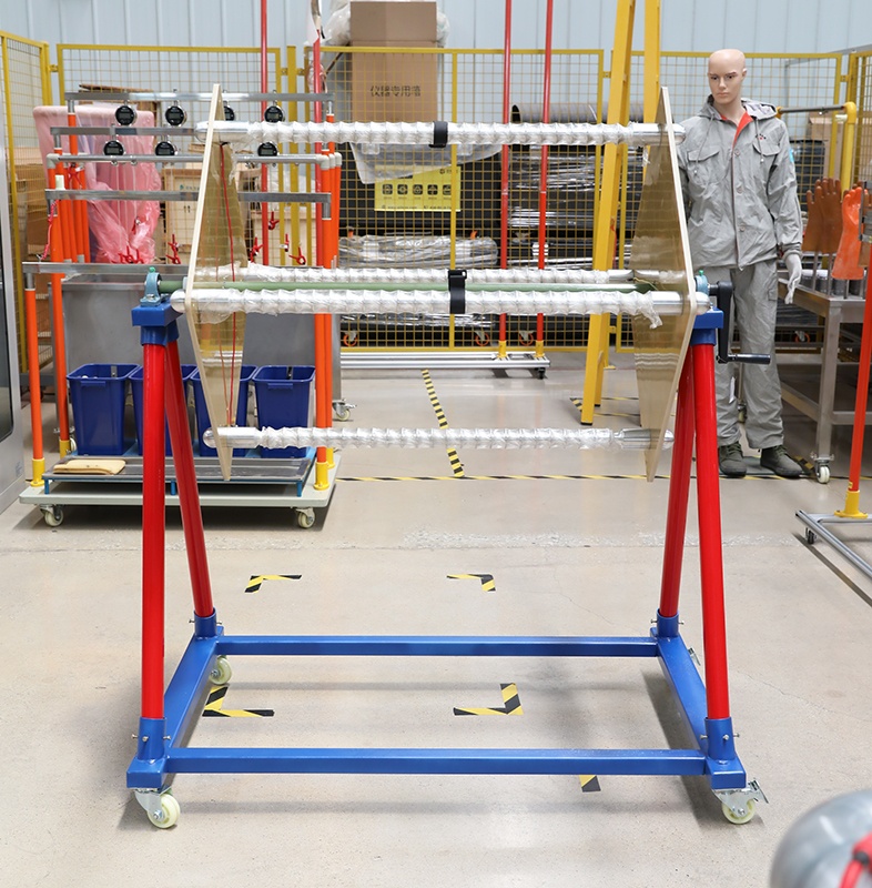 绝缘绳耐压试验电极装置实物图