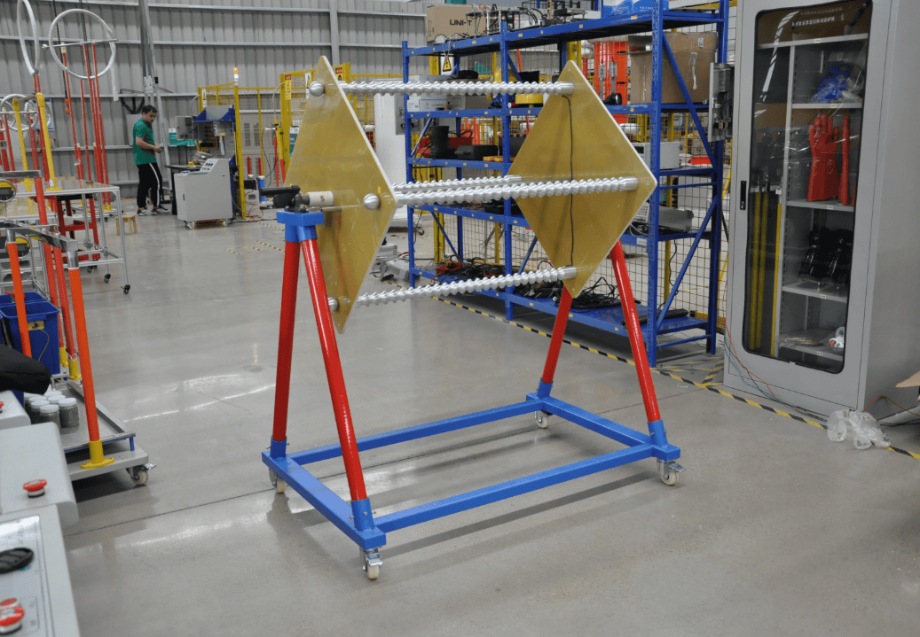 绝缘绳耐压试验电极装置实物图