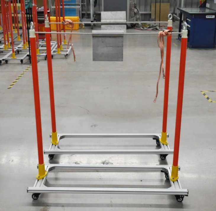 遮蔽罩试验电极装置实物图