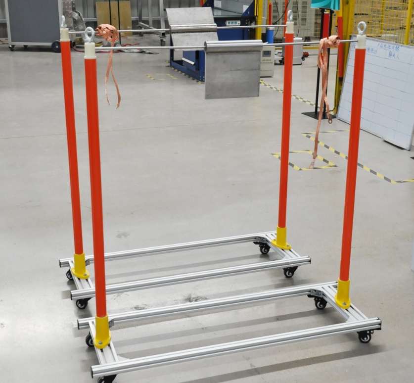 遮蔽罩试验电极装置实物图