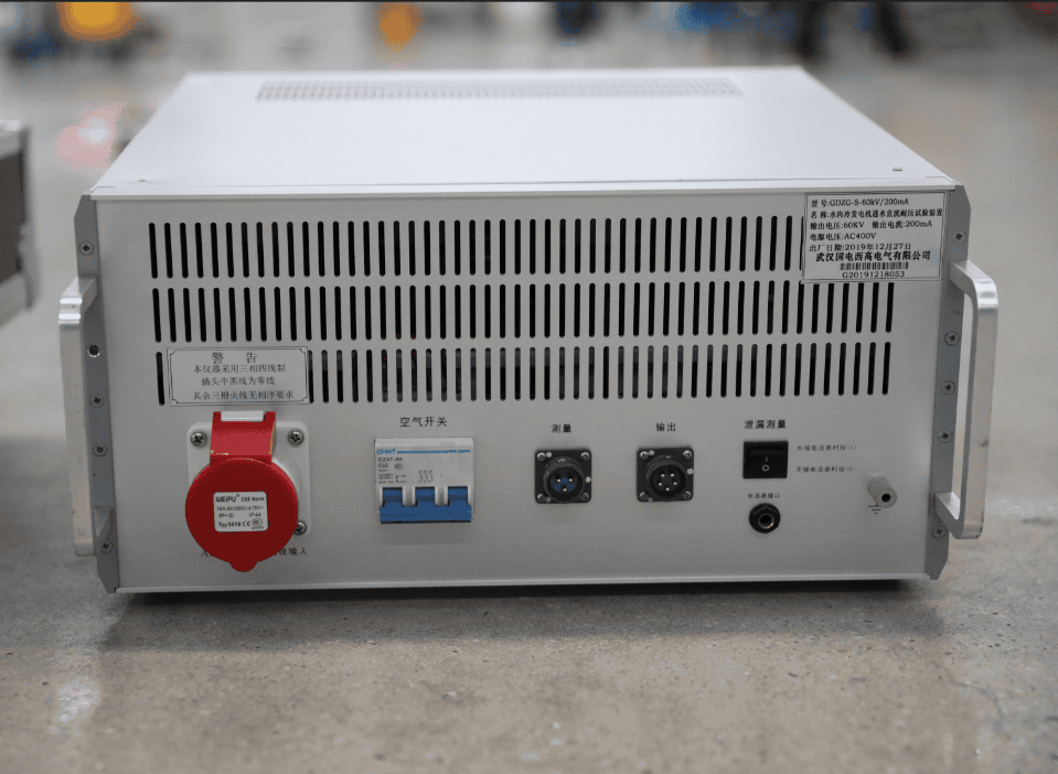 水内冷发电机通水直流耐压试验装置实物图