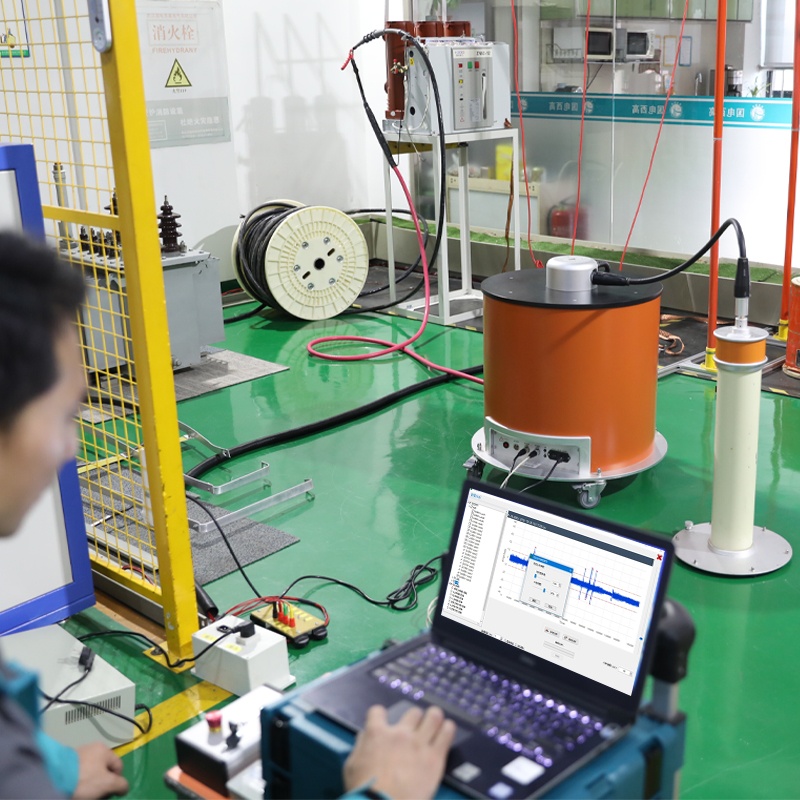 电缆振荡波局部放电检测系统场景图