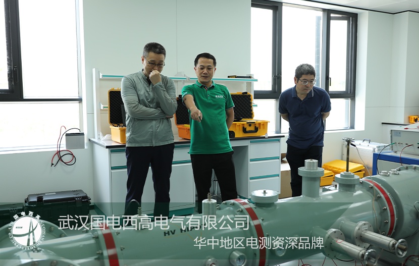 国电西高GDYT局放试验装置受到上海成套厂客户考察