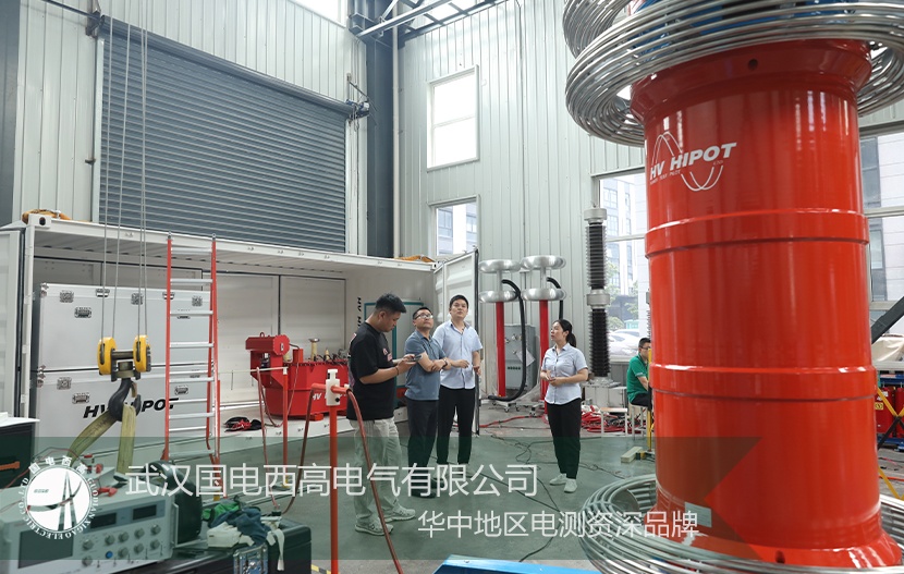 考察 |江苏电力公司莅临武汉国电西高考察耐压试验装置